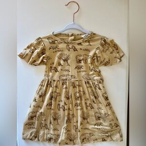 Kate Quinn Beige Bears Bell Sleeve Dress